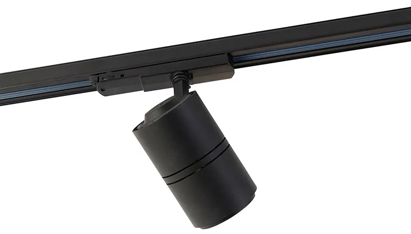 Spot modern cu șină reglabil 3 faze negru inclusiv LED 3000K - Ruler 38