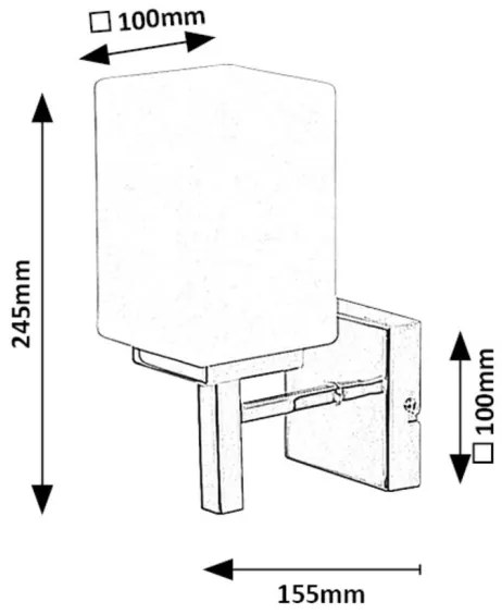 Aplică pentru baie Rabalux 71059 ZENKAI 1xE14/10W/230V IP44 crom