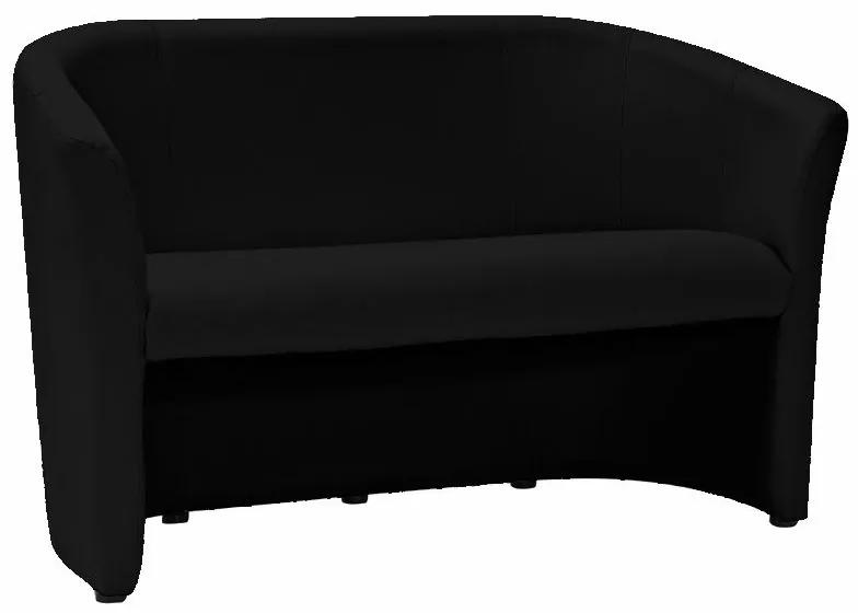 Canapea Maegan din piele ecologica neagra - 126x76 cm