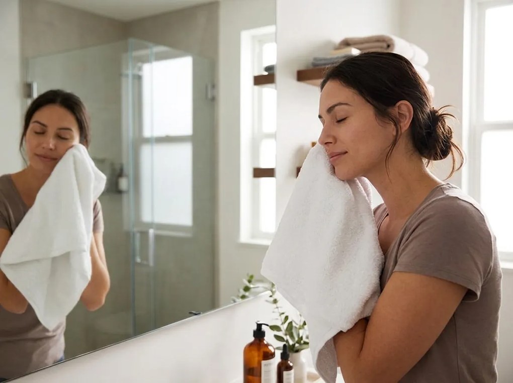 Prosop MONEA 50x100 cm alb, 100% bumbac