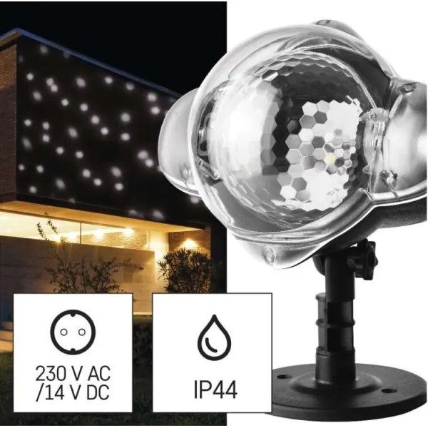 Proiector LED de Crăciun de exterior LED/4W/230V IP44 alb