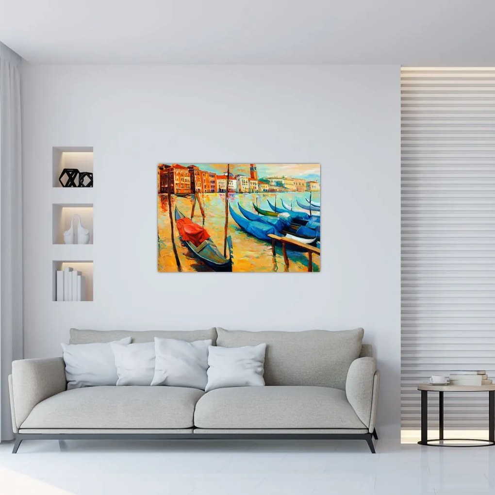Tablou - Port în Veneția (90x60 cm)