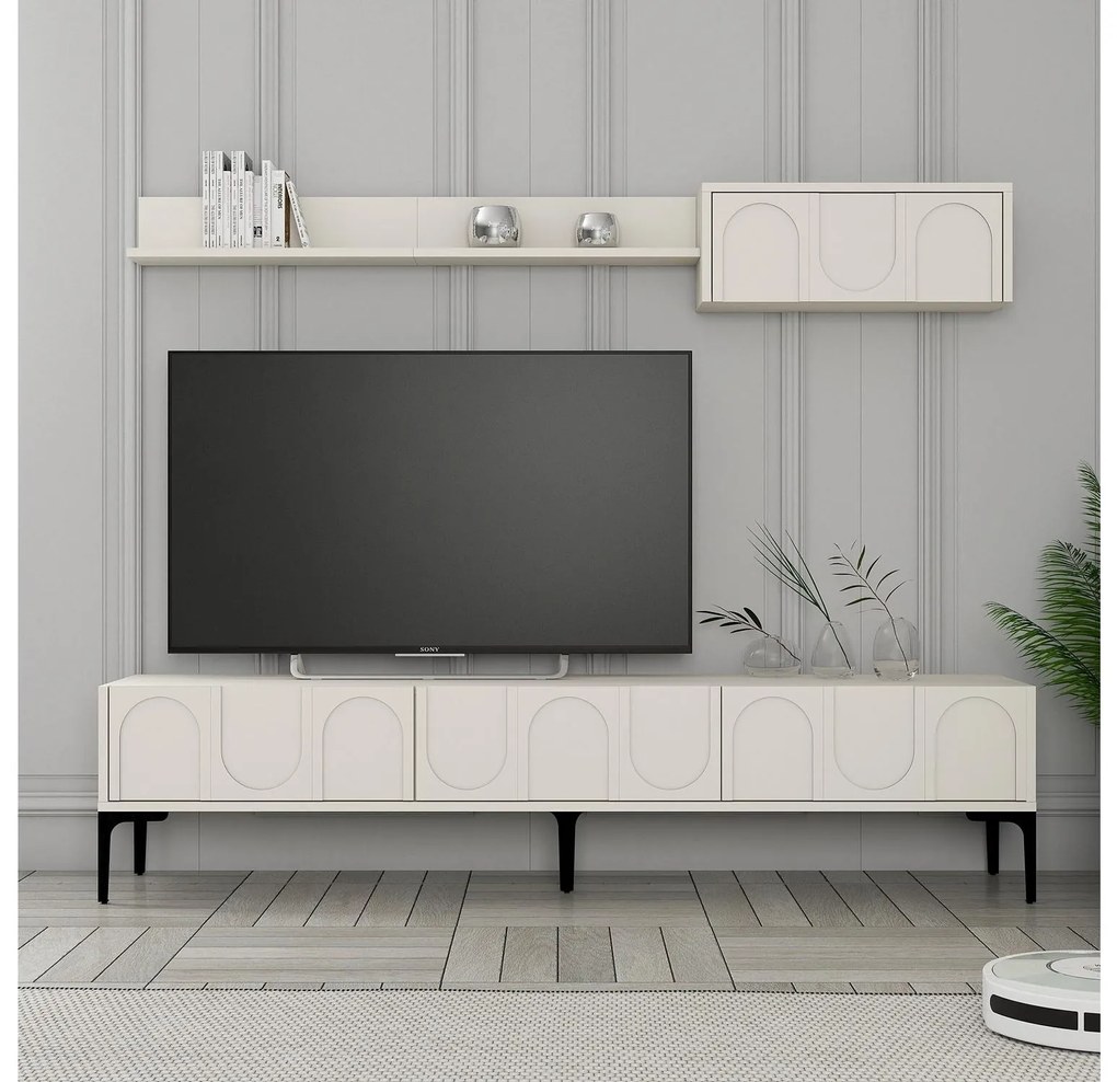 Mobilier living Bipemu 4 (crem + negru) . 1095708