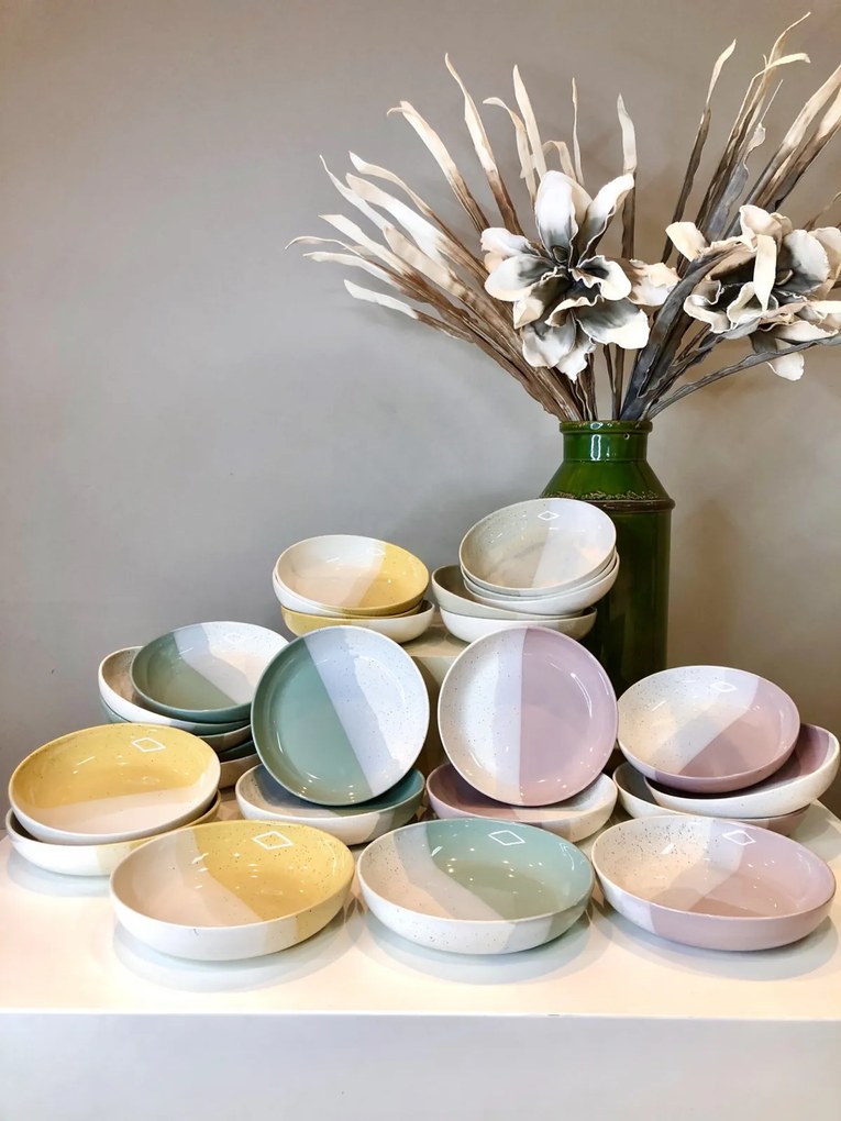 Bol Mare Pasta - Colectia Artizan Verde 23cm