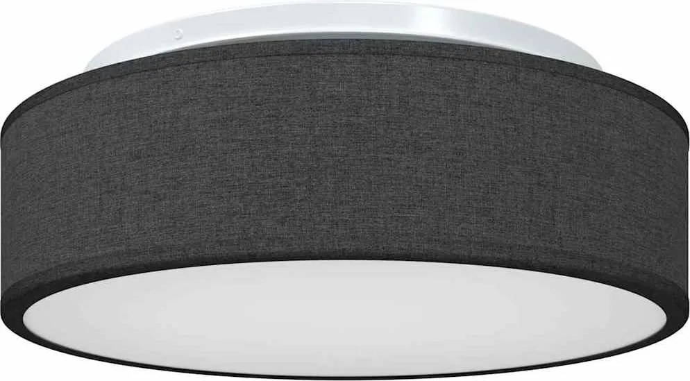 vidaXL Lampă de tavă Negru 38 x 38 x 13,5 cm țesătură