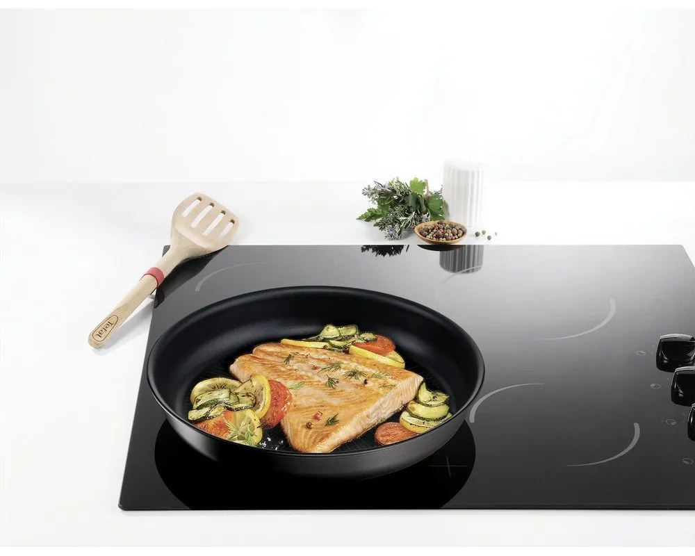 Tigăi cu suprafață antiaderentă/cu mâner reglabil 2 buc. din aluminiu ø 28 cm INGENIO Eco Resis L3979102 – Tefal