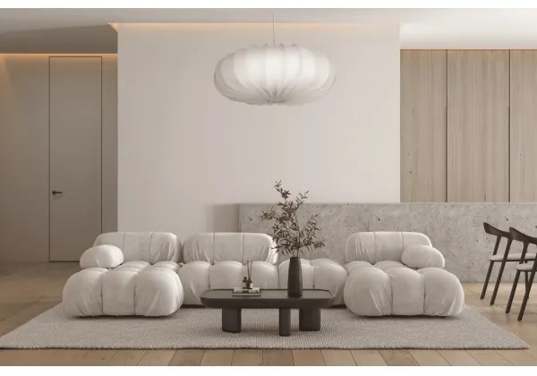 Pendul CAFEE pe cablu, 1x E27/40W/230V, Ø 66 cm, alb