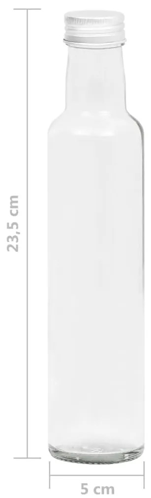Sticle mici, capace cu filet, 10 buc., 260 ml 10, 260 ml
