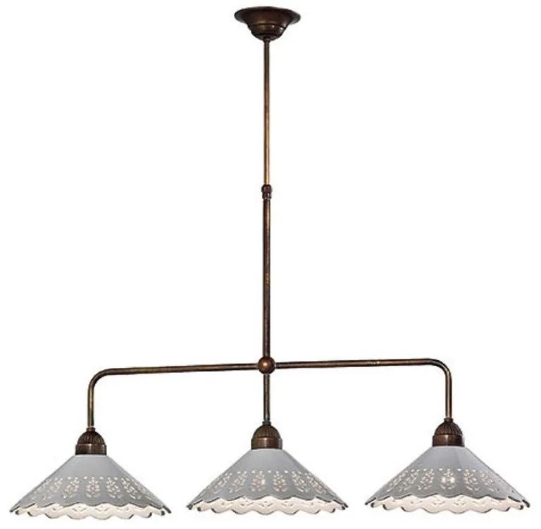 Lustra, Pendul rustic fabricat manual 3 brate Fiori di Pizzo 065.25OC