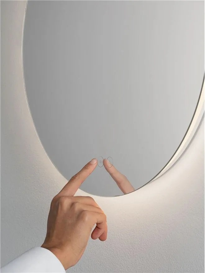 Oglinda cu iluminat LED pentru baie IP44 ALDA D-50cm