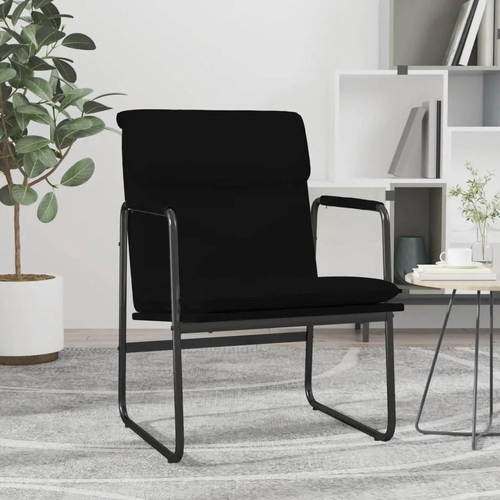 351360 vidaXL Scaun de relaxare, negru, 55x64x80 cm, piele artificială