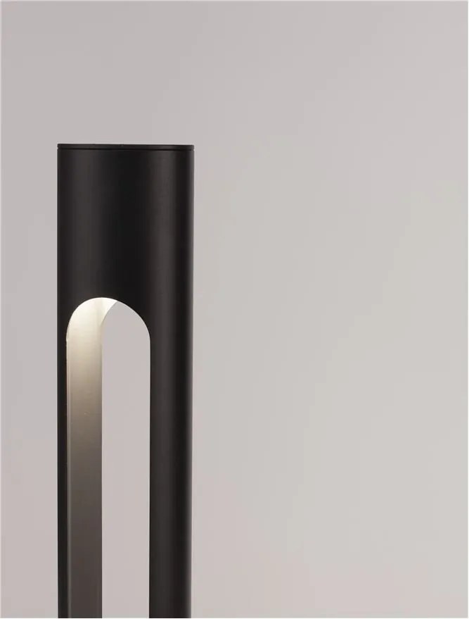 Stalp LED mic pentru exterior design modern IP65 Ellery negru H-60cm