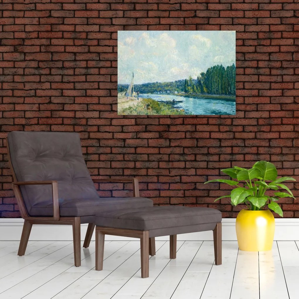 Tablou - Alfred Sisley, The Banks of the Oise, reproducere (70x50 cm)