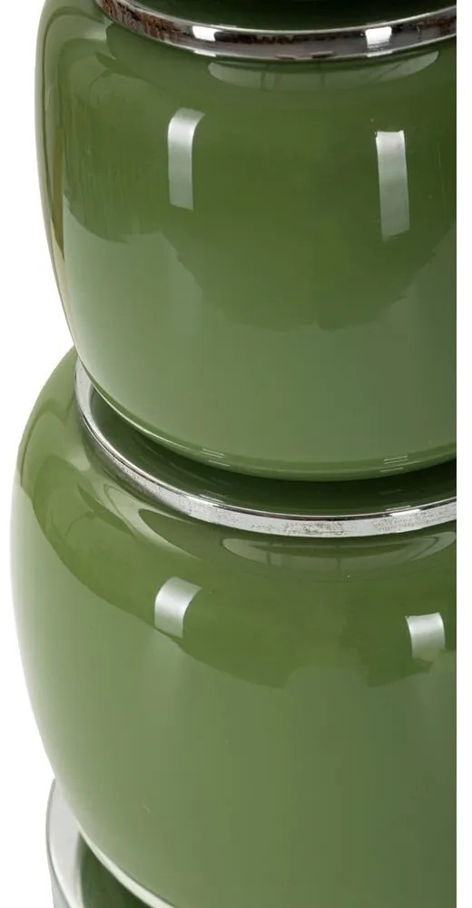 Veioză verde/gri cu abajur textil (înălțime 57 cm) Eva – Mauro Ferretti