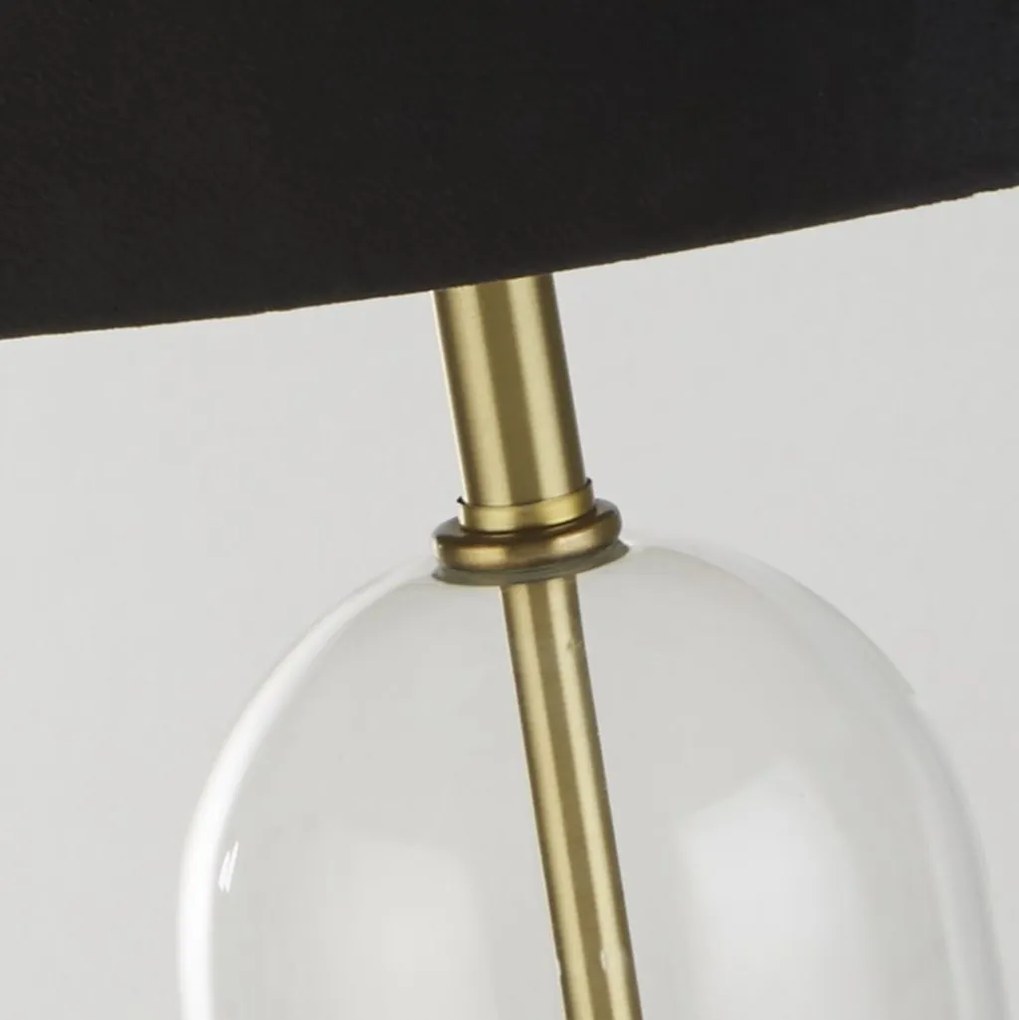 Veioza/Lampa de masa design decorativ Oxford alama, negru