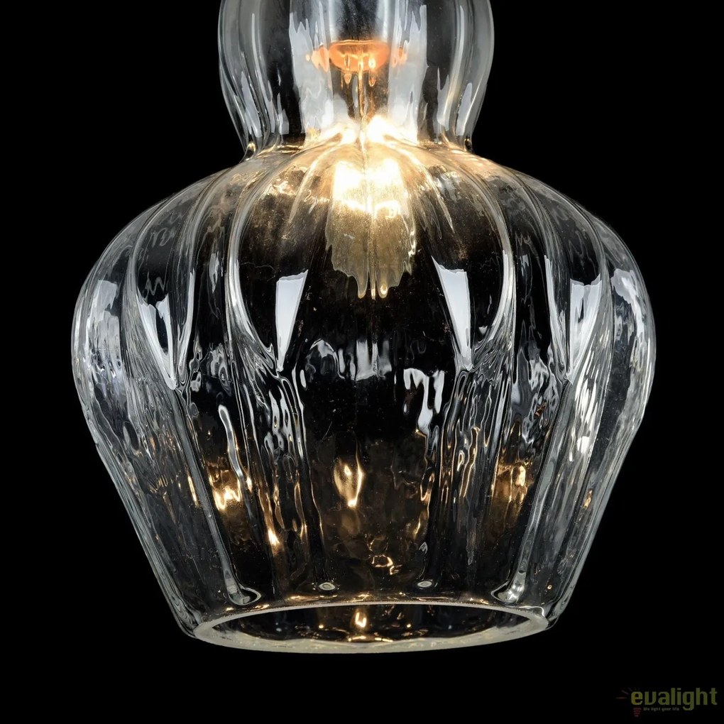 Pendul modern din sticla Eustoma, transparent MYMOD238-PL-01-TR
