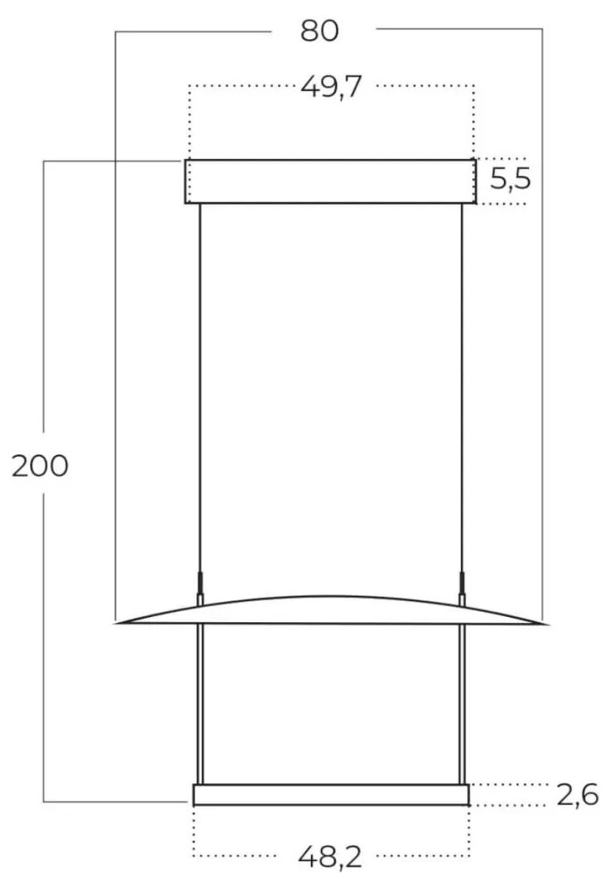 Lustra LED suspendata design modern PORTOFINO 80