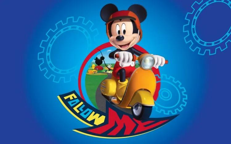 Covor Kids Mickey Mouse Motoret 15, Imprimat Digital