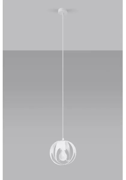 Lustră pe cablu TULOS 1xE27/60W/230V albă Sollux SL.1083