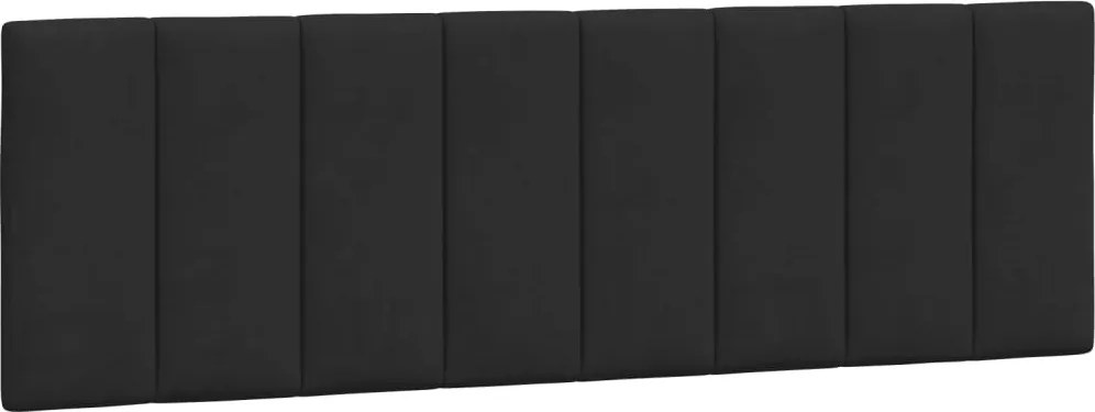 vidaXL Pernă tăblie de pat, Hanko, negru, 160 cm, catifea