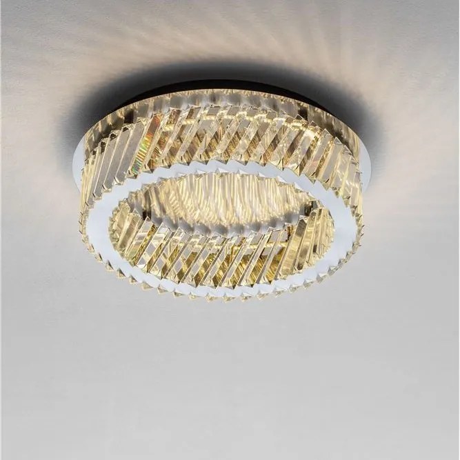 Lustra aplicata LED, cristale sticla ARIETTA 43cm