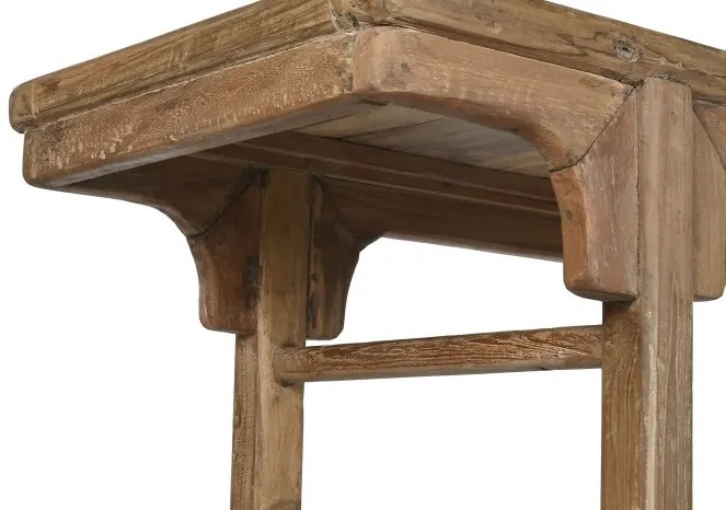 Consola, natur, din lemn de tec reciclat, Avana