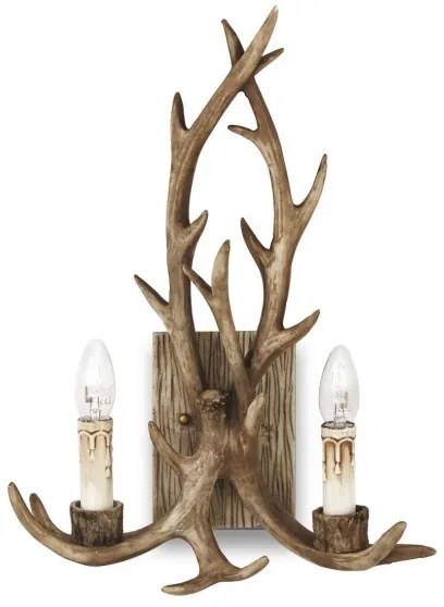 Aplică CHALET 2xE14/40W/230V coarne de cerb Ideal Lux