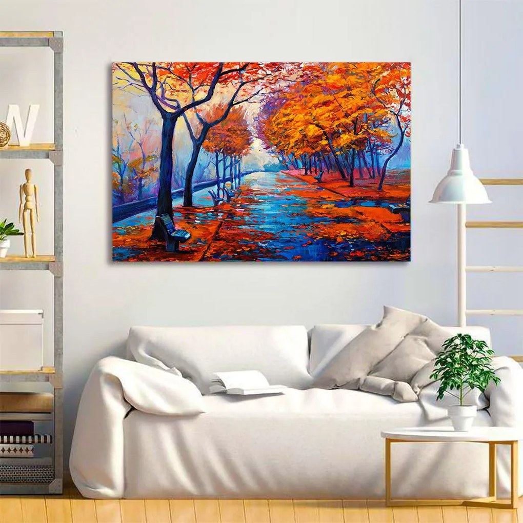 Tablou Canvas - Peisaj de toamna 50 x 80 cm
