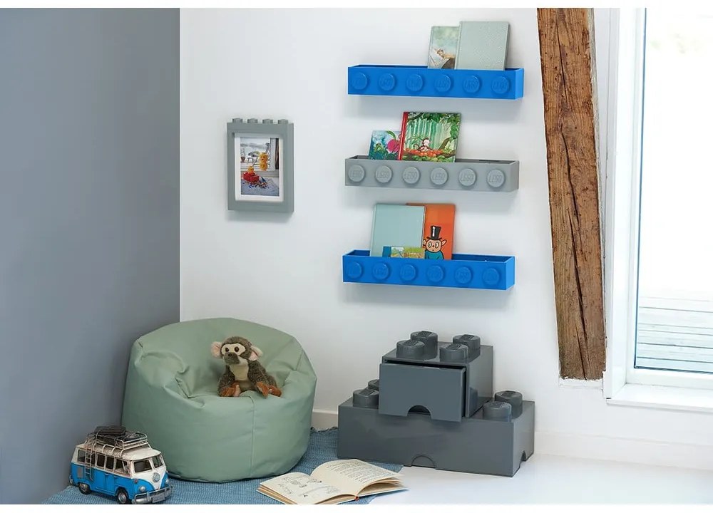 Ramă foto LEGO®, 19,3 x 26,8 cm, gri