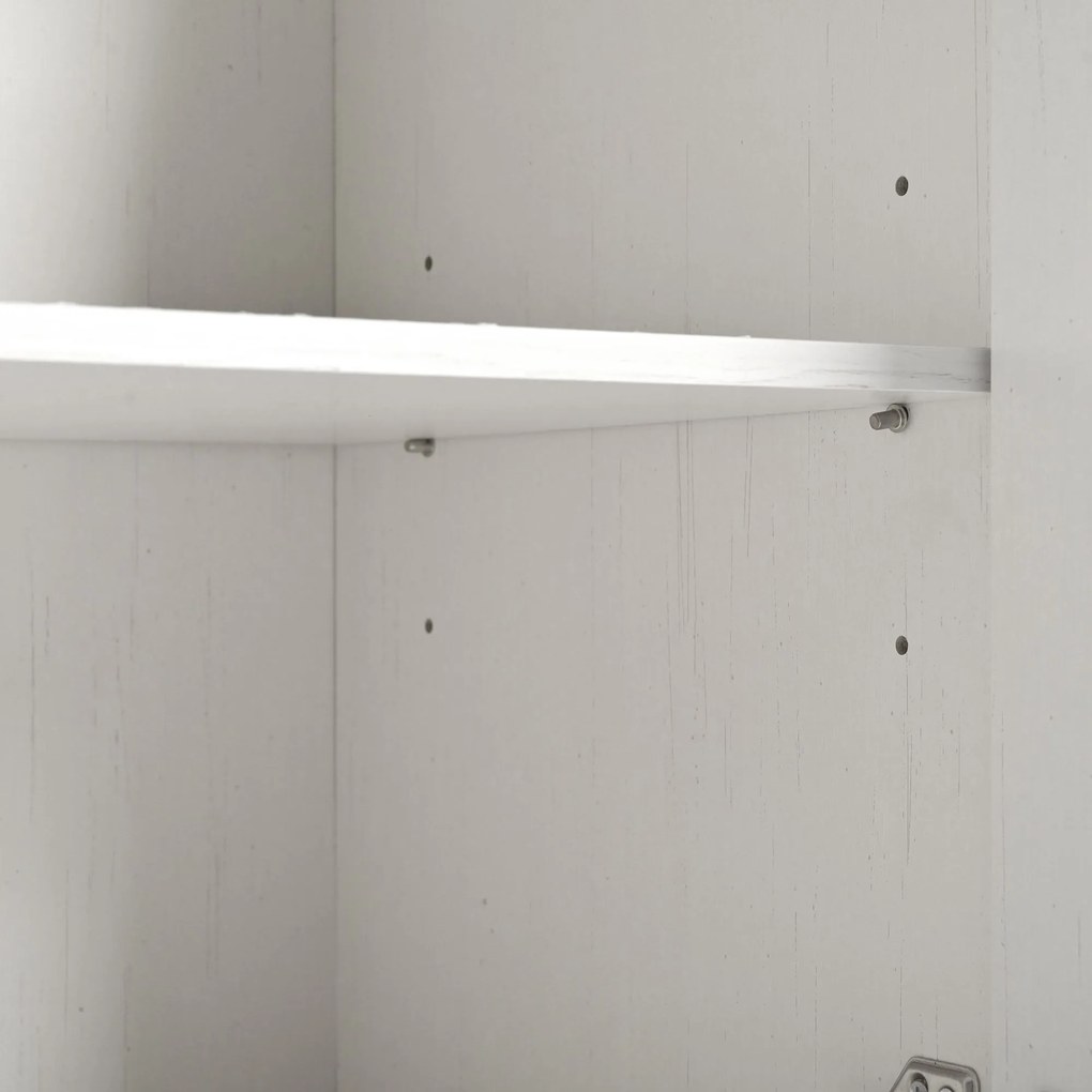 Insulă de bucătărie cu blat rabatabil, Alb | Aosom Romania