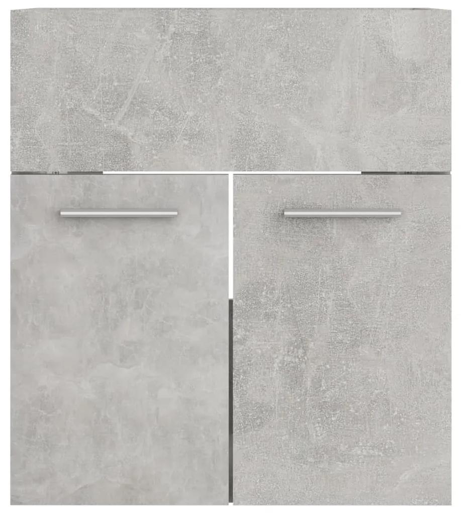 Masca de chiuveta, gri beton, 41x38,5x46 cm, PAL Gri beton, fara oglinda, 1