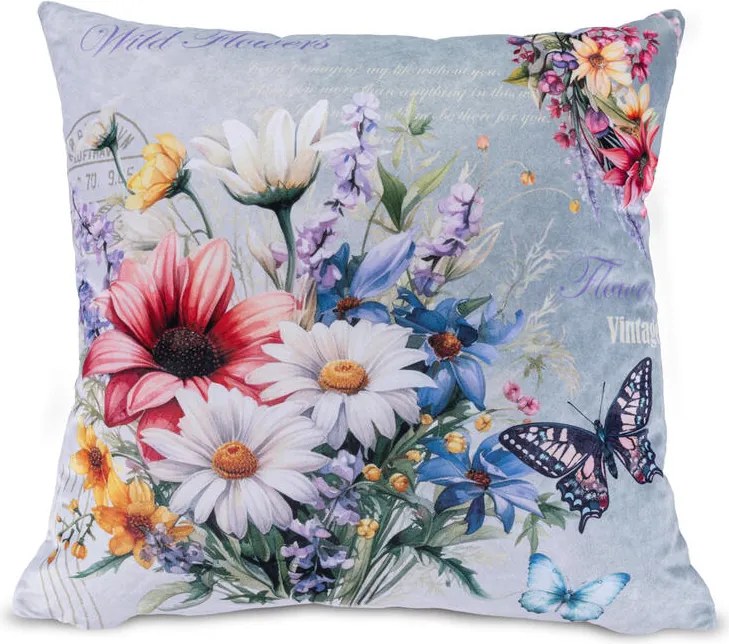 Set de 3 fețe pernuțe SPRING FLOWERS 45 x 45 cm
