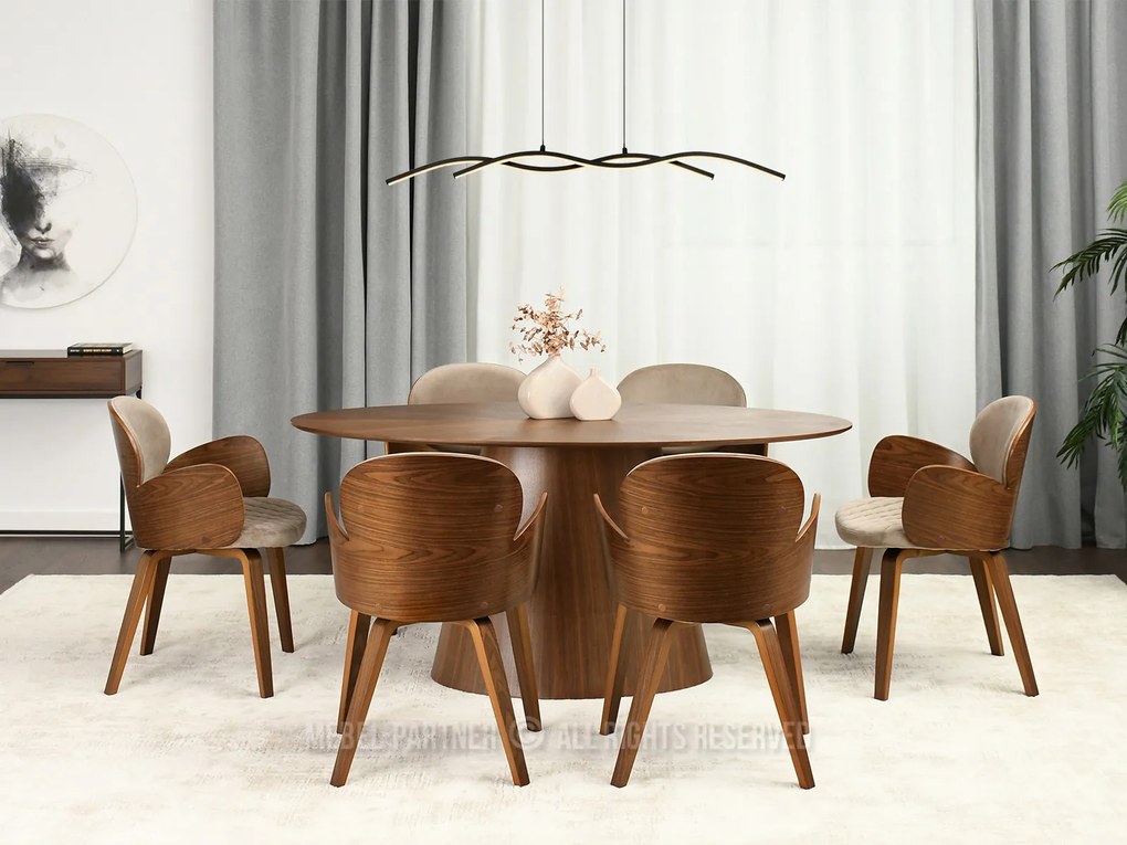 Scaun Aimee K (bej + nuc). 1110883