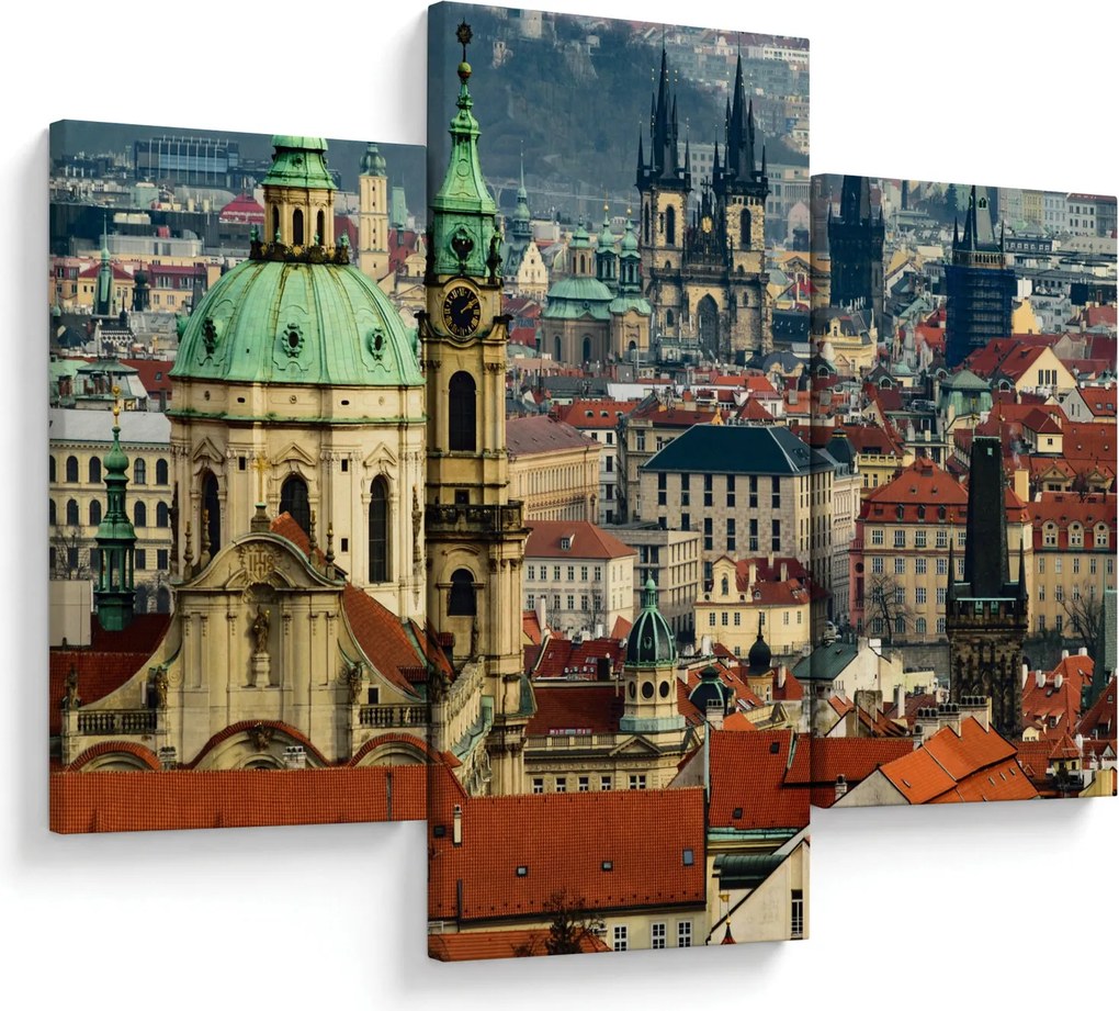 Tablou - Panorama din Praga (90x60 cm)