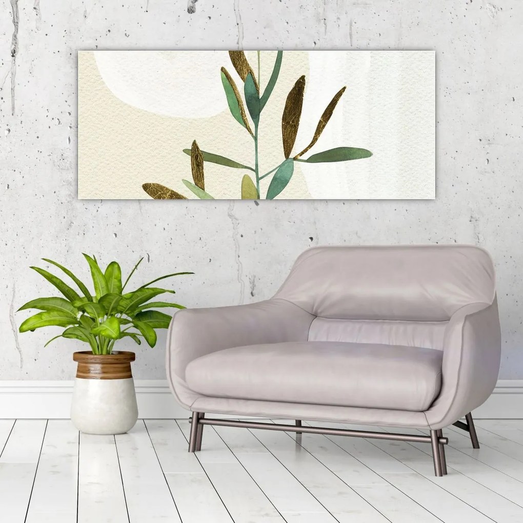 Tablou - Acuarelă ramură N⁰2 (120x50 cm)