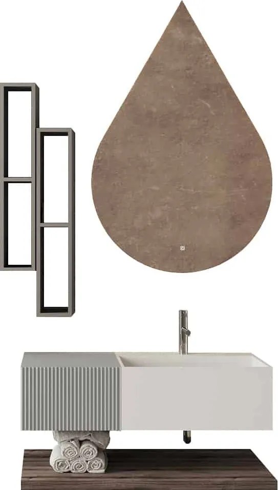Set lemn masiv Mobilier Baie Suspendat Rimini Model R1