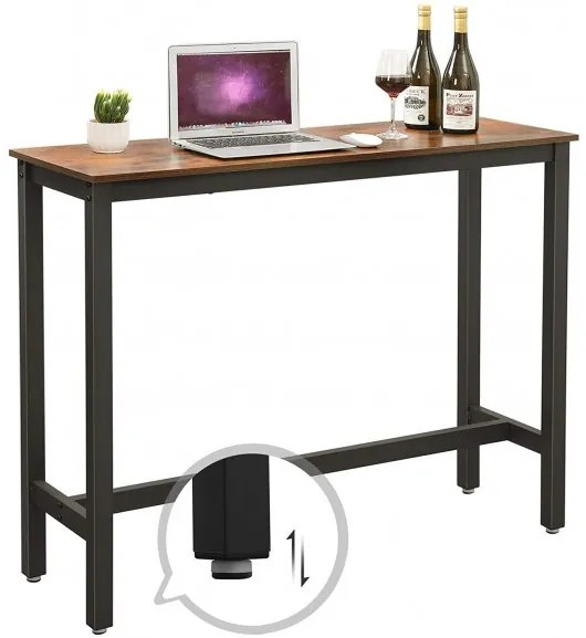 Masa Bar Vintage Maro Rustic, 120 x 100 x 40 Cm