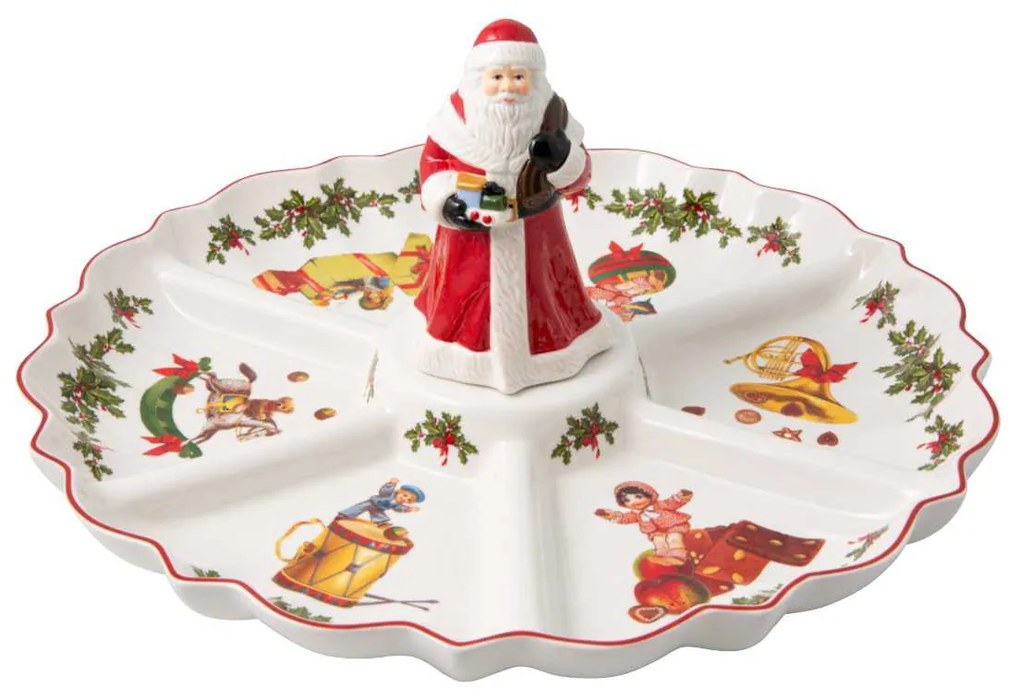 Platou de Crăciun compartimentat, diametru 38 cm, colecția Toy's Fantasy - Villeroy & Boch