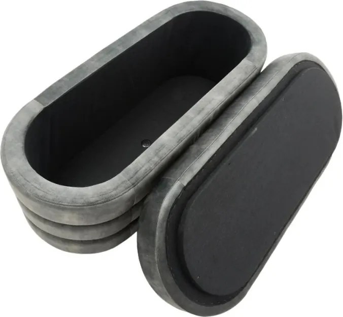 Bancheta cu spatiu de depozitare, Catifea Verde, VOQUE 115cm A-46692 VC