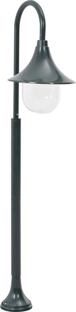 vidaXL Stâlp iluminat grădină, verde închis, 120 cm, aluminiu, E27