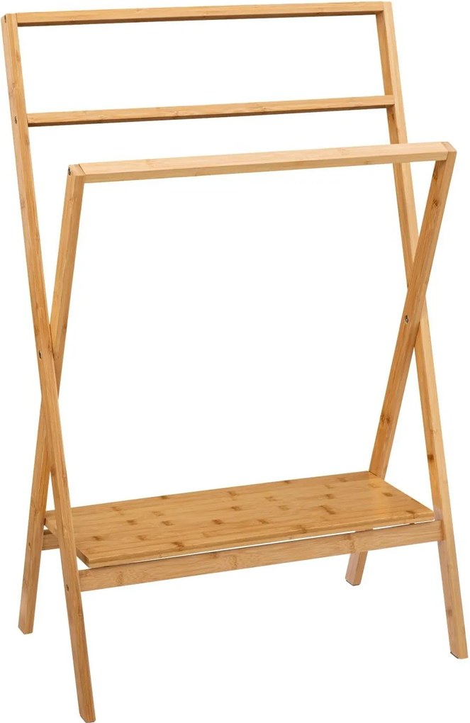 Suport pentru prosoape din bambus Lab'n Modul, 94 cm