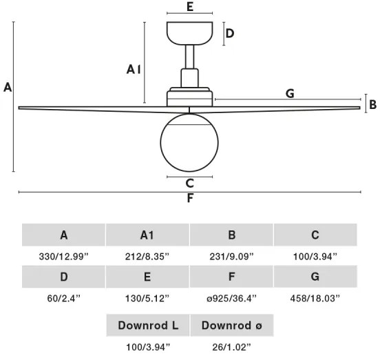Ventilator de tavan FARO 34284-11L KLIM S 1xE27/15W/230V lemn/negru + telecomandă