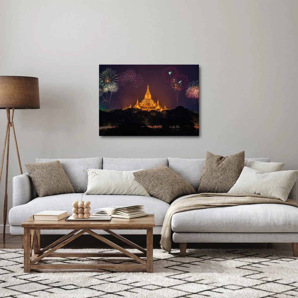 Tablou cu artificii în Asia (70x50 cm)