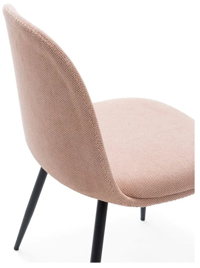 Scaune de dining roz-deschis 4 buc. Malila – Marckeric