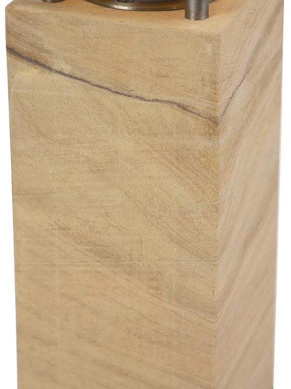 Lampă de podea modernă pentru exterior din piatră de nisip 40 cm - Grumpy