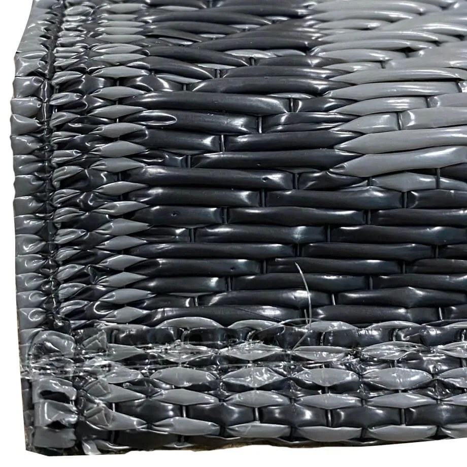 Covor de exterior, cu doua fete, 180x120 cm, gri