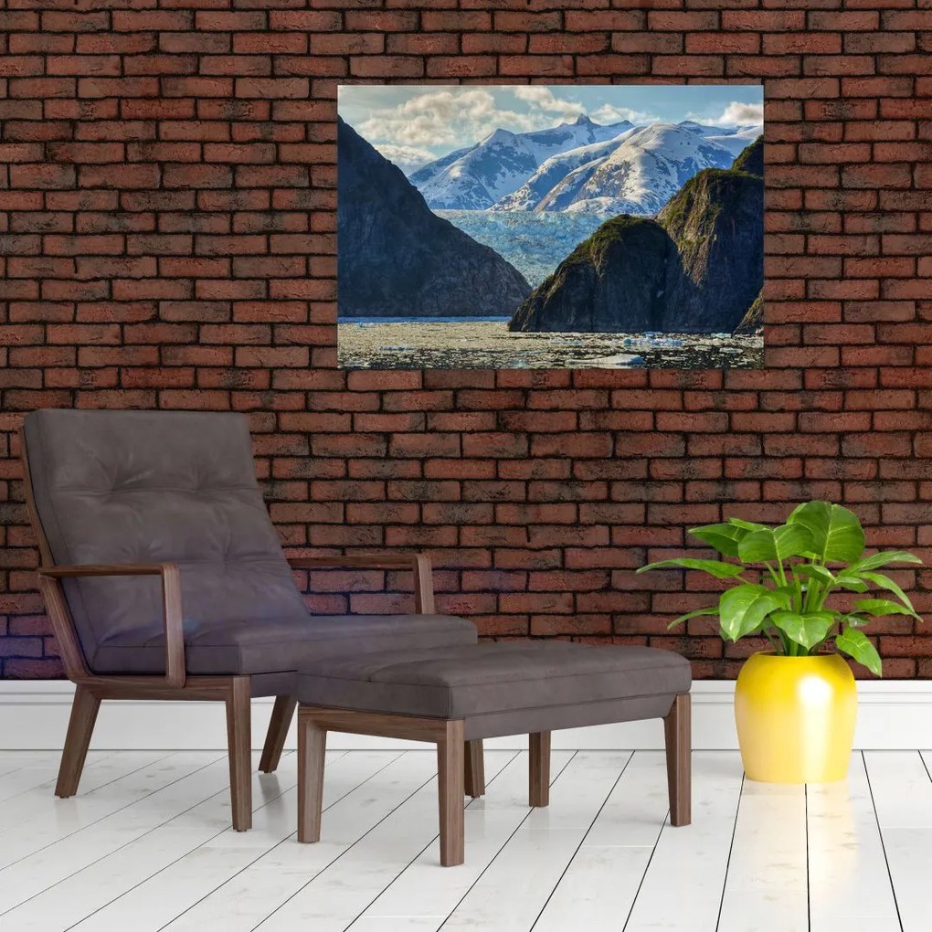 Tablou cu peisaj cu munții (90x60 cm)