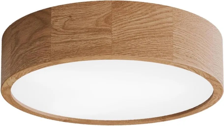 Plafonieră cu senzor CLEO 3xE27/24W/230V, diametru 37,5 cm, stejar