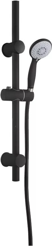 Set de dus cu bara Invena Dark cu 3 functii negru mat