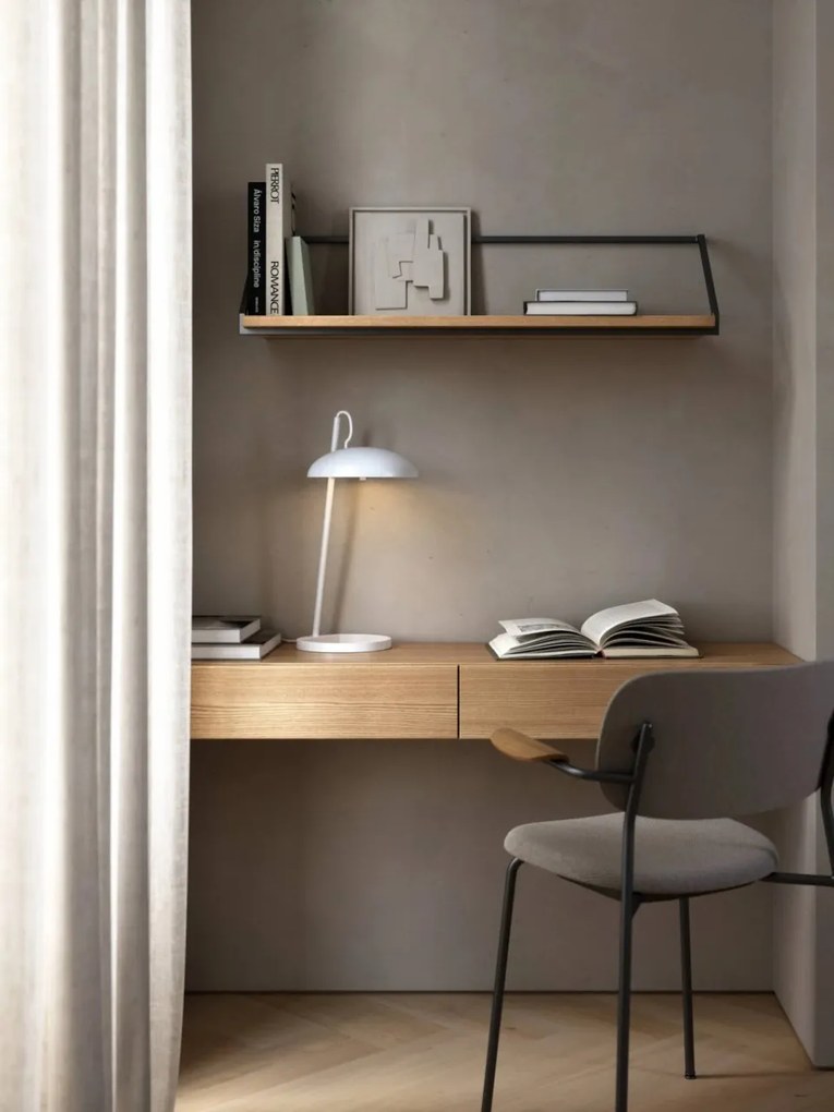 Veioza, lampa de masa design modern VERSALE alb